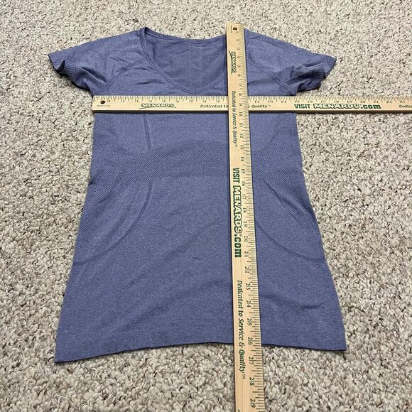 Lululemon Swiftly Tech Run Short Sleeve V Neck Tee Sz 6 Rocksteady Purple Active - Picture 3 of 5